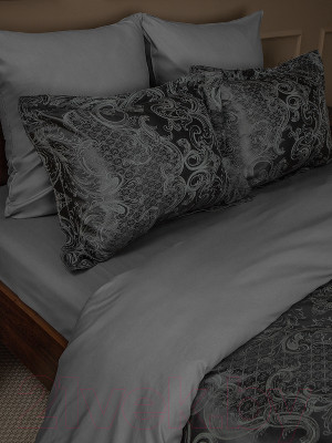 Комплект постельного белья Buenas Noches Сатин Жаккард Gusto Евро / 25265 - фото 5 - id-p218251770