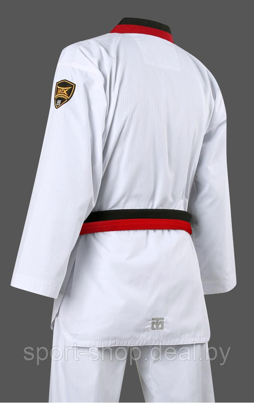 Добок таеквондо WT MOOTO MTX (черно-красный воротник) Размер 2/150, кимоно таэквондо, кимоно для тхэквондо - фото 2 - id-p168240723