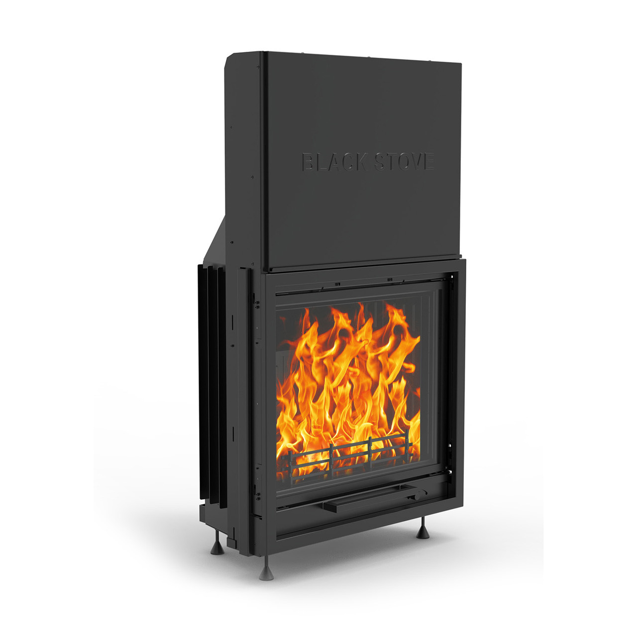 Каминная топка Bruno H-800 подъём вверх Black Stove