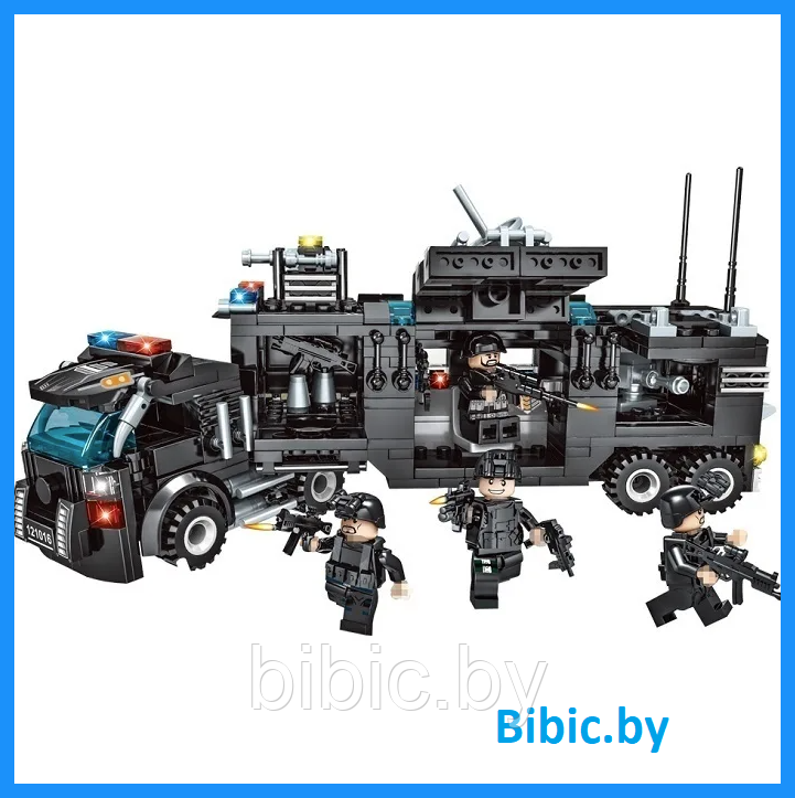 Детский конструктор City Police Полицейский фургон 3в1 6750, серия сити полицейская служба аналог лего lego