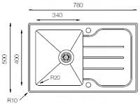 Мойка кухонная ZORG GS 7850 - фото 9 - id-p218270030