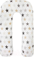 Подушка для беременных Amarobaby U-образная Звезды пэчворк / AMARO-40U-ZP