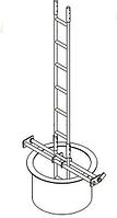 Лестница резервуарная ЛРМ (в емкости, баки, сепараторы, реактора) длина до 40 метров