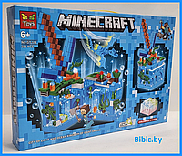 Детский конструктор Minecraft Подводная крепость Майнкрафт GT-118 серия my world аналог лего lego LED, 353 д.