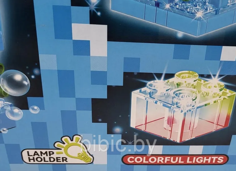 Детский конструктор Minecraft Подводная крепость Майнкрафт GT-118 серия my world аналог лего lego LED, 353 д. - фото 3 - id-p218278642