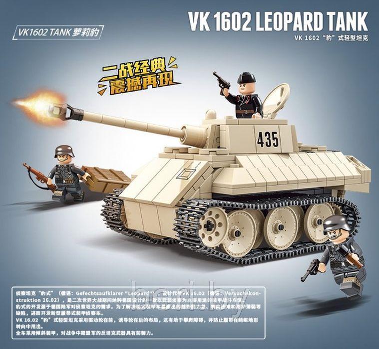 Конструктор Немецкий танк Leopard VK 1602, 458 деталей, аналог LEGO (Лего) - фото 6 - id-p218278998