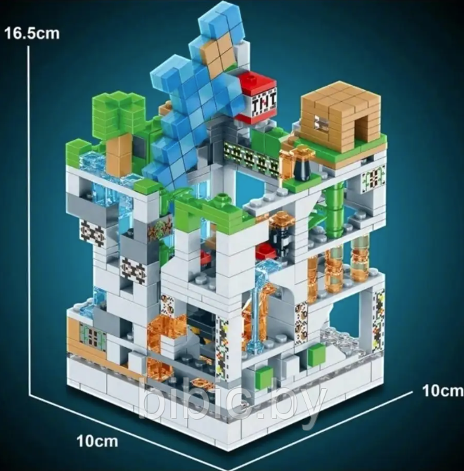 Детский конструктор Minecraft Серая крепость Майнкрафт LB615 серия my world аналог лего lego 551 деталь - фото 2 - id-p218279517
