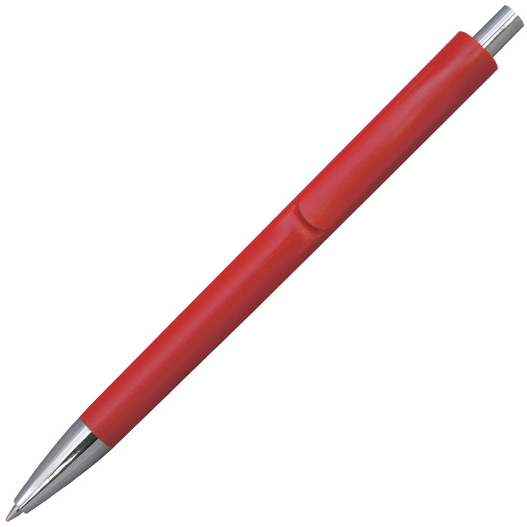 Ручка шариковая Хит, пластиковая, красная/серебро - фото 2 - id-p218279380