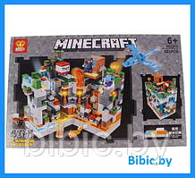 Детский конструктор Minecraft Светящаяся крепость Майнкрафт 810 серия my world аналог лего lego 551 деталь