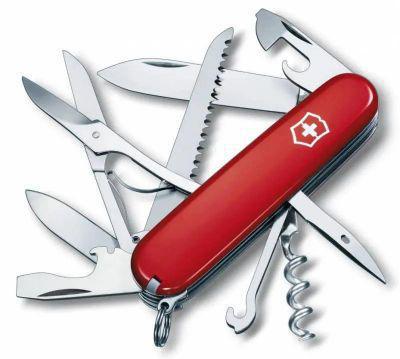 Складной нож Victorinox Huntsman, функций: 15, 91мм, красный , коробка картонная [1.3713] - фото 1 - id-p213133470