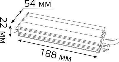 Блок питания GAUSS 202022150 для светодиодных лент - фото 2 - id-p216914989