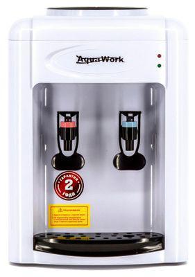 Кулер Aqua Work 0.7-TWR, настольный, без нагрева/охлаждения, «push» - кран, белый/черный [00000024609]
