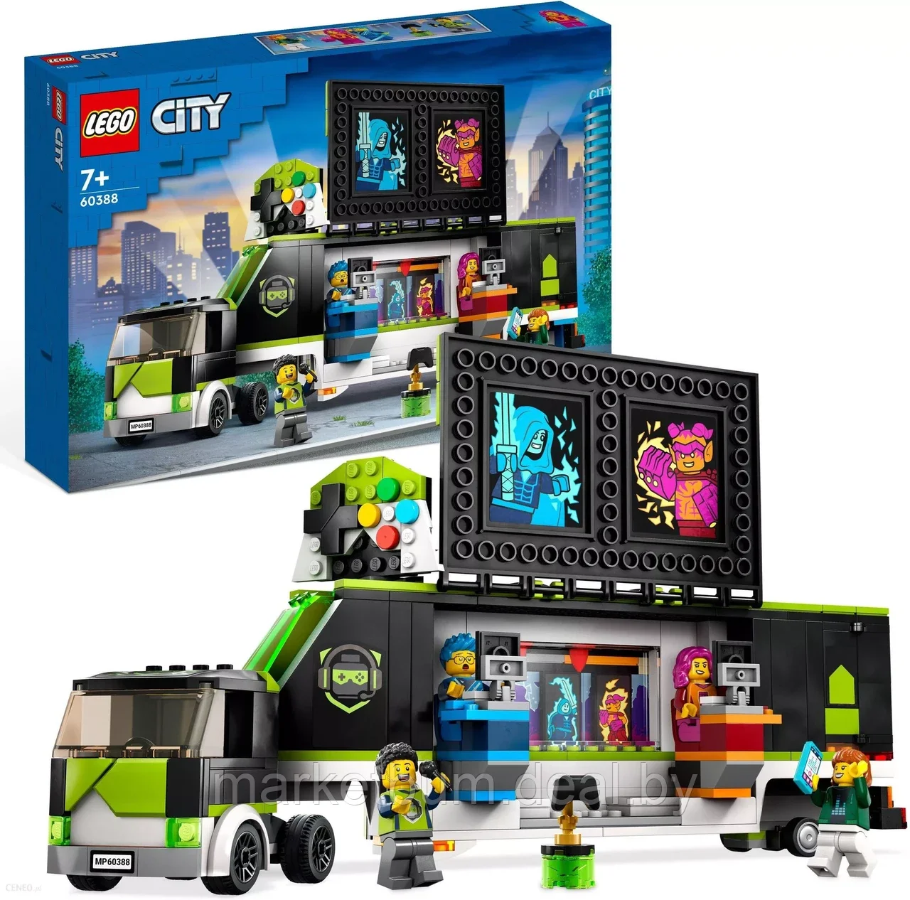 Конструктор LEGO City 60388, Грузовик для игрового турнира - фото 1 - id-p215599550