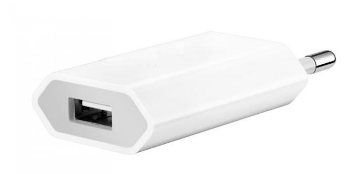 Зарядное устройство APPLE 5W USB Power Adapter для iPhone / iPod / iPad MGN13 / MD813 - фото 1 - id-p218243065
