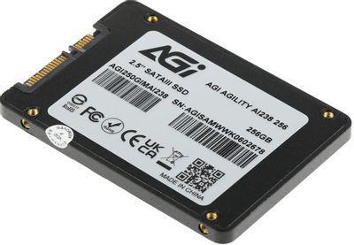 SSD накопитель AGI AI238 AGI250GIMAI238 256ГБ, 2.5", SATA III, SATA, rtl - фото 3 - id-p217679901