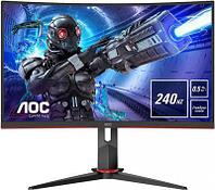 Монитор AOC Gaming C27G2ZE 27", черный/красный и черный