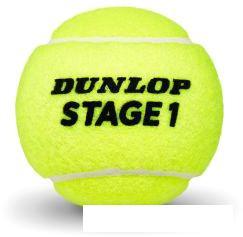 Набор теннисных мячей Dunlop Stage 1 (3 шт, зеленый) - фото 2 - id-p217341408