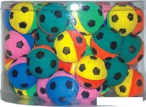 Игрушка для кошек Triol Мяч футбольный 02T d 4 см 60 штук - фото 1 - id-p218060838