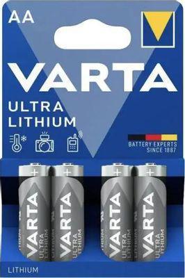 AA Батарейка VARTA Ultra FR6 BL4 Lithium, 4 шт. - фото 1 - id-p218183007