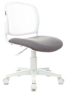 Кресло детское Бюрократ CH-W296NX, на колесиках, сетка/ткань, серый/белый [ch-w296nx/neo-grey] - фото 1 - id-p218183113