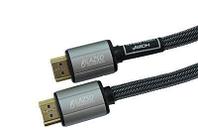 Кабель аудио-видео LAZSO WH-111-B, HDMI (m) - HDMI (m) , ver 2.0, 3м, GOLD, черный [wh-111(3m)-b]