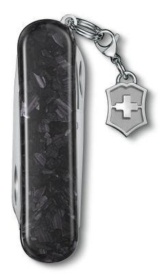 Складной нож Victorinox Classic Brilliant Carbon, функций: 5, 58мм, черный / серебристый, коробка подарочная - фото 2 - id-p217622988