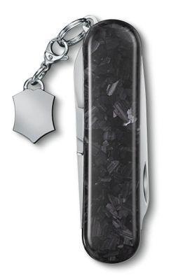 Складной нож Victorinox Classic Brilliant Carbon, функций: 5, 58мм, черный / серебристый, коробка подарочная - фото 3 - id-p217622988