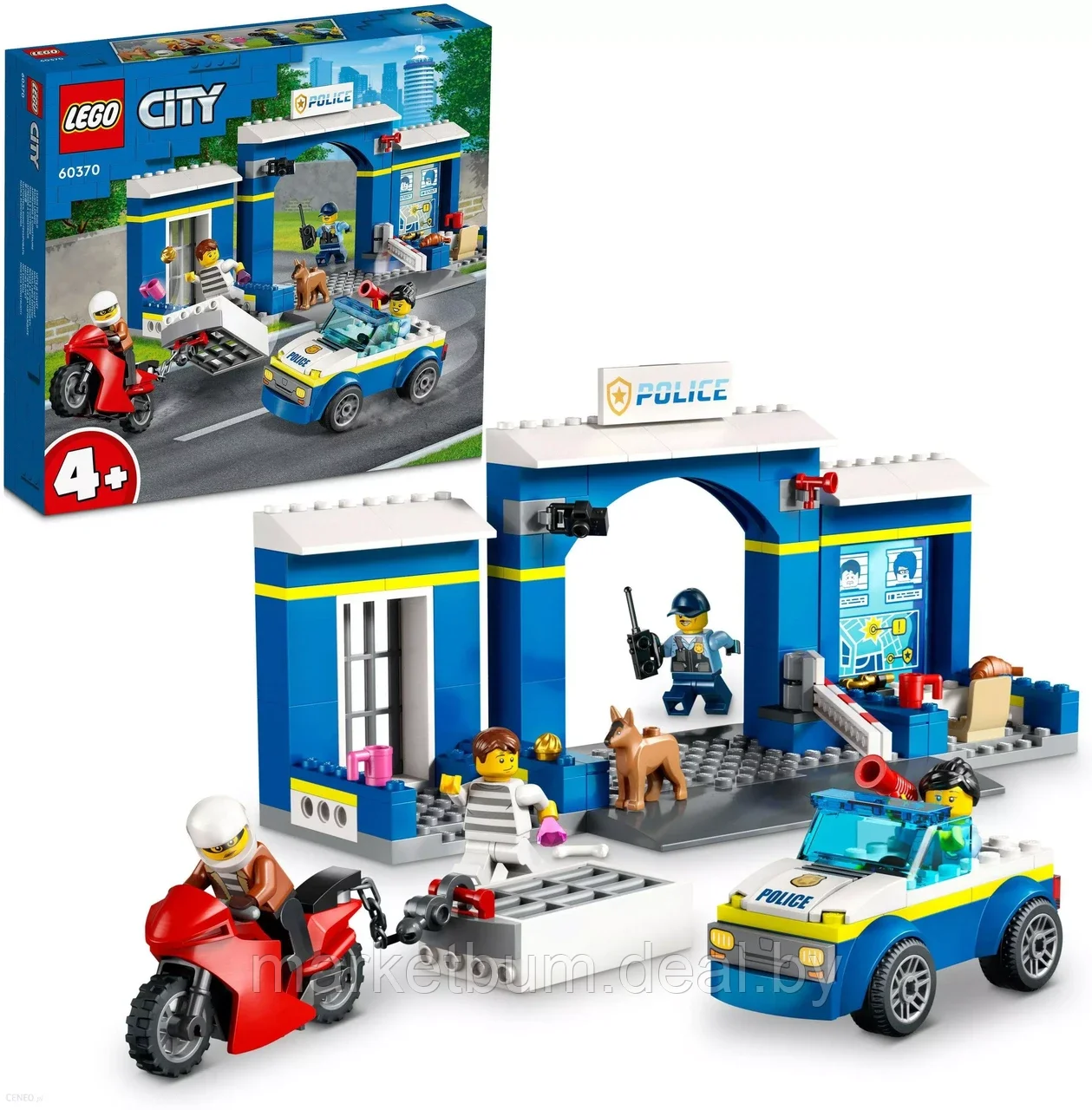 Конструктор LEGO City 60370, Полицейский участок-погоня - фото 1 - id-p215599322