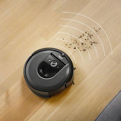 Робот-пылесос iRobot Roomba Combo i8+, 55Вт, черный графит/черный [i857040plus_rnd] - фото 6 - id-p216716227