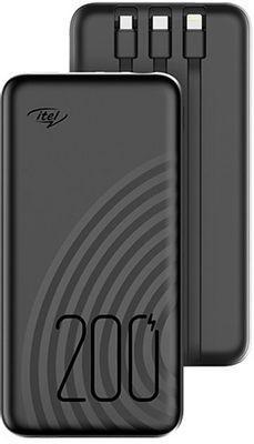 Внешний аккумулятор (Power Bank) ITEL Star 200С, 20000мAч, черный - фото 1 - id-p217623209