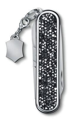 Складной нож Victorinox Classic Brilliant Crystal, функций: 5, 58мм, черный / серебристый, коробка подарочная - фото 3 - id-p217623351