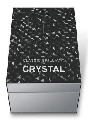 Складной нож Victorinox Classic Brilliant Crystal, функций: 5, 58мм, черный / серебристый, коробка подарочная - фото 6 - id-p217623351