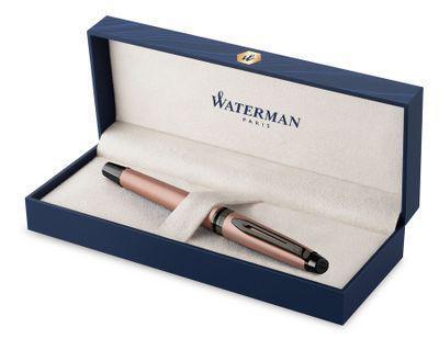 Ручка роллер Waterman Expert DeLuxe (2119264) Metallic Rose Gold RT F чернила черн. подар.кор. - фото 3 - id-p217623356