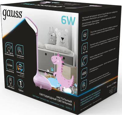 Настольная лампа GAUSS Qplus GTL701 беспроводная, розовый [gt7014] - фото 5 - id-p216914909
