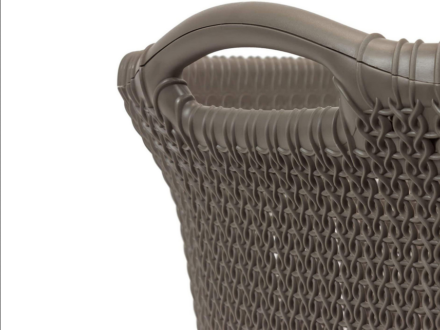 Корзина для глаженного белья Knit Laundry Basket Brown STD 40L, темно-коричневый - фото 3 - id-p99511348