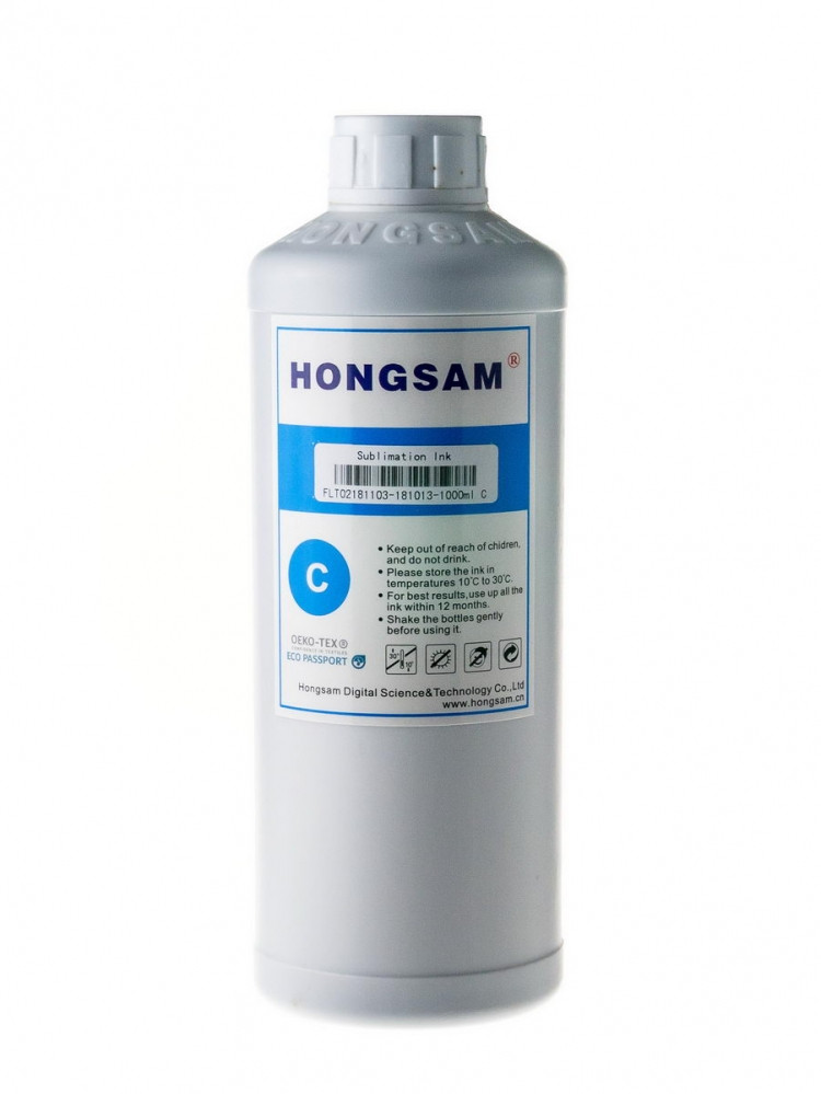 Сублимационные чернила HONGSAM SUBLIMATION INK-III DK - 1 литр [SM] (Синий (Cyan)) - фото 1 - id-p218287904