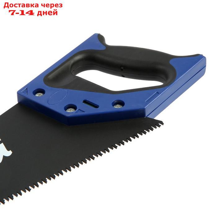 Ножовка по дереву TUNDRA, 2К рукоятка, тефлоновое покрытие, 3D заточка, 7-8 TPI, 350 мм - фото 4 - id-p218242032