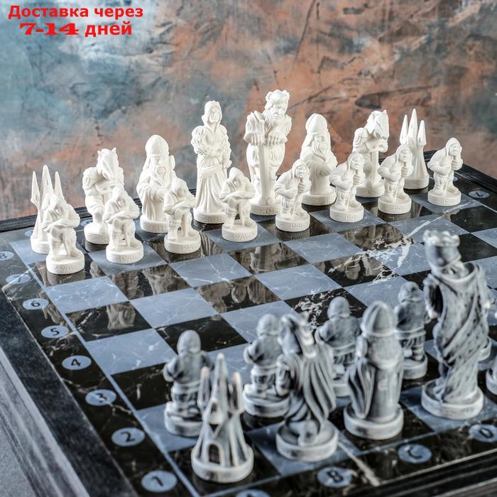 Фигуры шахматные, доска "Средневековье" комплект 32 шт - фото 6 - id-p218242075