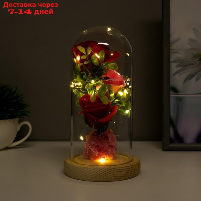 Ночник "Три розы" LED от батареек 3хААА 11х11х21,5 см - фото 3 - id-p218243670