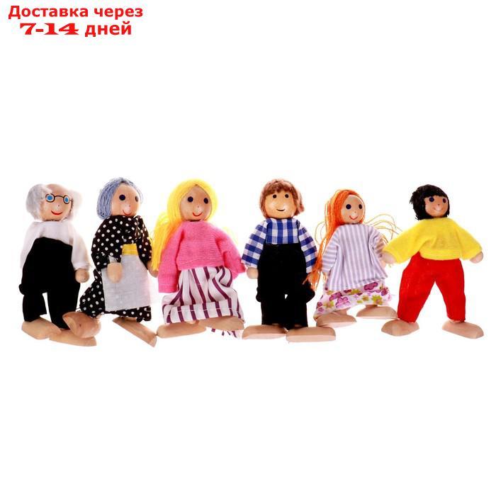 Игрушка "Кукольные человечки", набор 6 шт., МИКС - фото 5 - id-p218242413