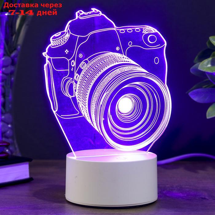 Светильник "Фотоаппарат" LED RGB от сети 9,5х12х17см - фото 1 - id-p218240548