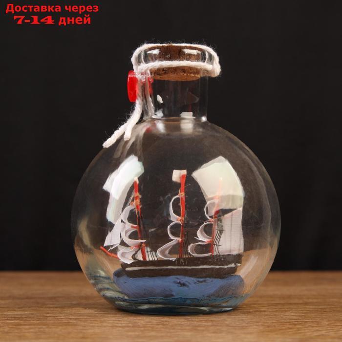 Корабль сувенирный, в бутылке, вертикальн. 11*8см - фото 1 - id-p218240730