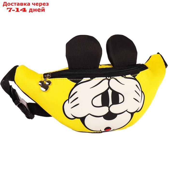 Сумка поясная текстильная "Mickey Mouse" Микки Маус - фото 1 - id-p218242625