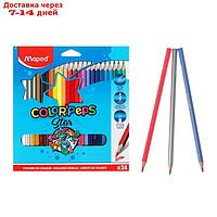 Карандаши трёхгранные 24 цвета, Maped Color Peps