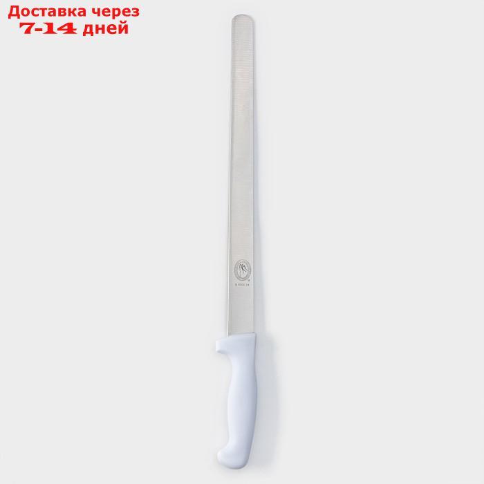 Нож для бисквита, ровный край, ручка пластик, рабочая поверхность 30 см ("12") - фото 1 - id-p218241496