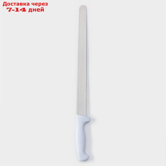 Нож для бисквита, ровный край, ручка пластик, рабочая поверхность 30 см ("12") - фото 2 - id-p218241496