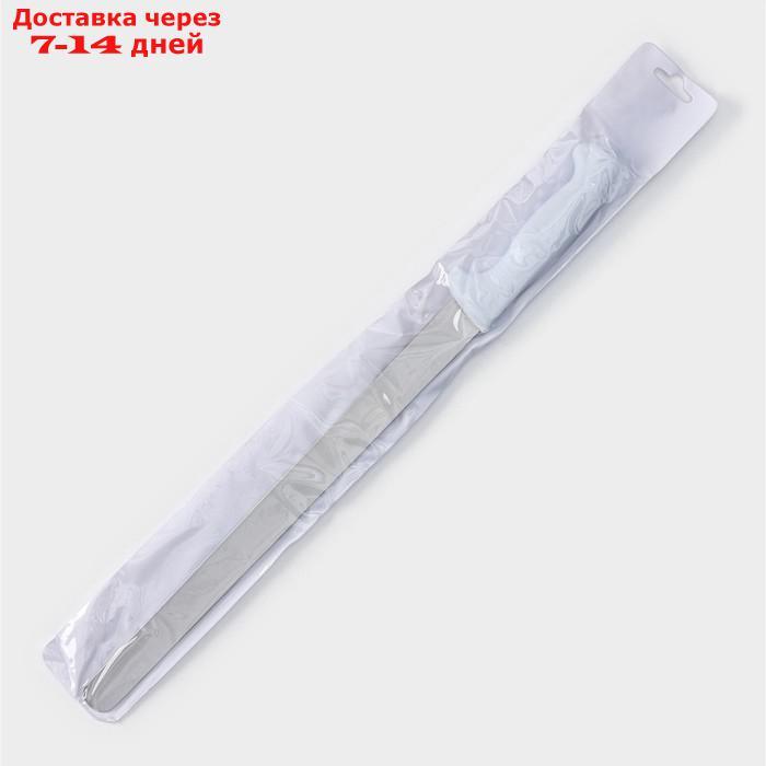 Нож для бисквита, ровный край, ручка пластик, рабочая поверхность 30 см ("12") - фото 5 - id-p218241496