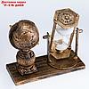 Часы песочные "Глобус", 15.5х7х12.5 см, фото 6