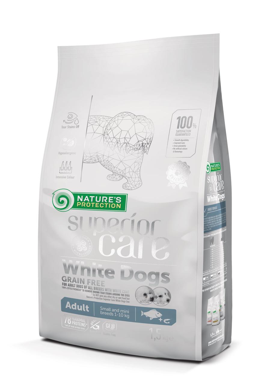 Сухой корм для собак NP Superior Care White Dogs Grain Free Adult Small and Mini Breeds 1.5кг (Литва) - фото 1 - id-p218261958