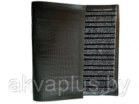 Коврик придверный грязезащитный 50х80 см Floor mat (Атлас) серый